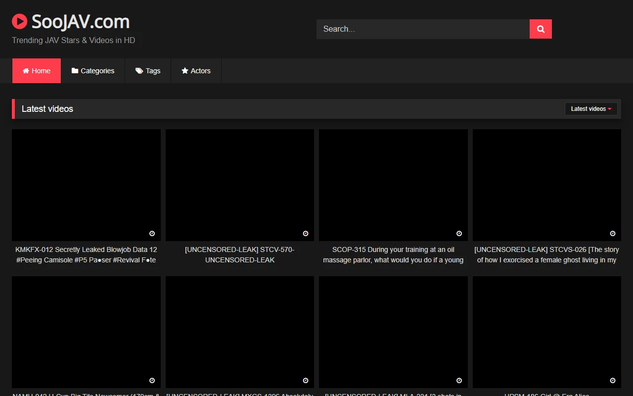 Screenshot of Soojav Website Review